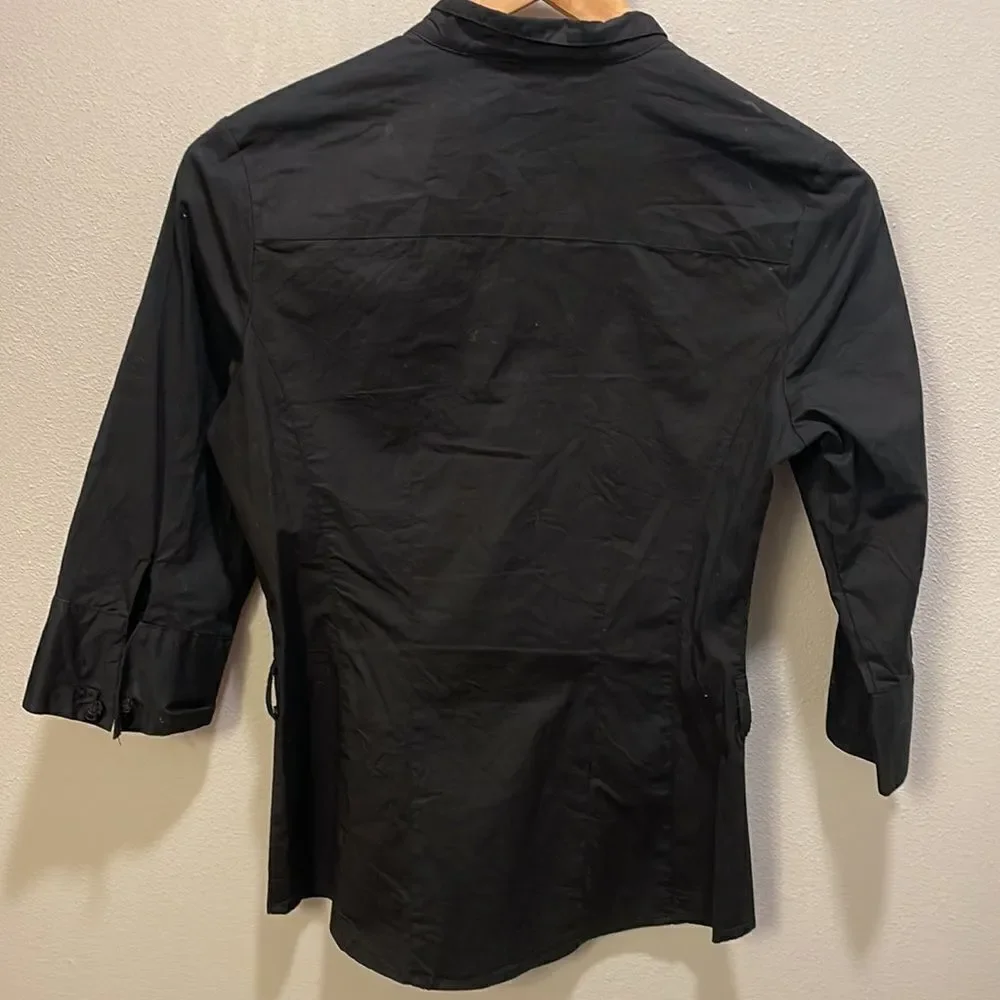 MAX Rave woman’s black button down shirt - Picture 5 of 9